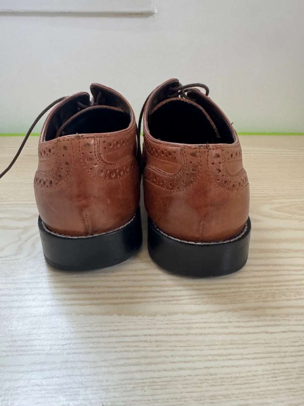 Nunn Bush Oxford Dress Shoes Brown Leather Cap Toe Men's Size 11 M